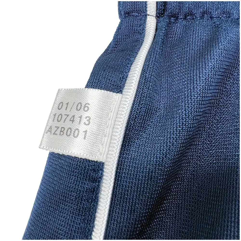 VTG Adidas Reversible Basketball Shorts Mens L Y2K Mesh Navy Gray Shiny 2006
